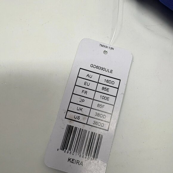 NWT Goddess Keira Underwire Banded Bra Ink Blue 38DD GD6090 Full Coverage - Picture 7 of 8